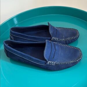 Massimo Matteo Blue Suede Loafers